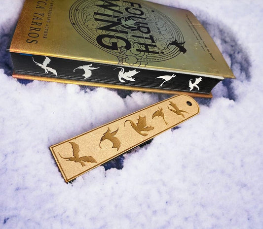 Wooden Engraved Dragon Bookmark| Fourth Wing Inspired| Bookish| Books| Custom Gift