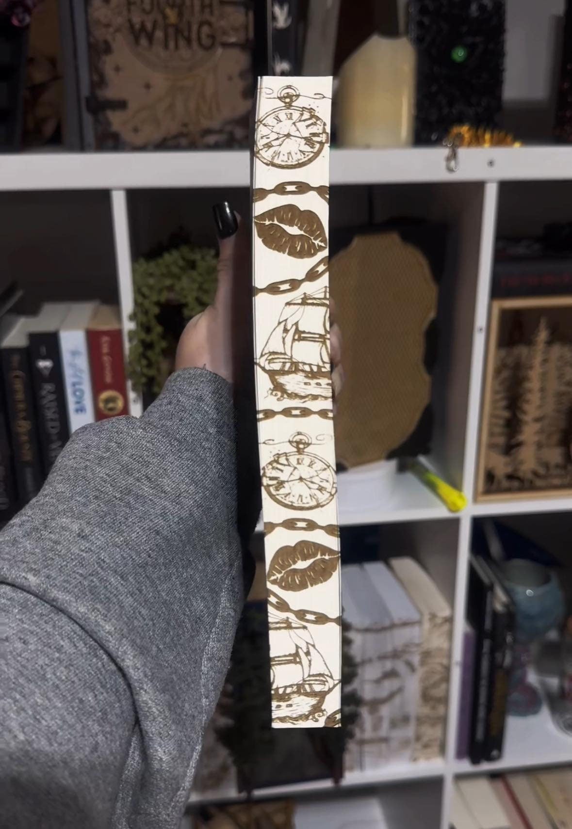 Hooked Laser Engraved Book Edges