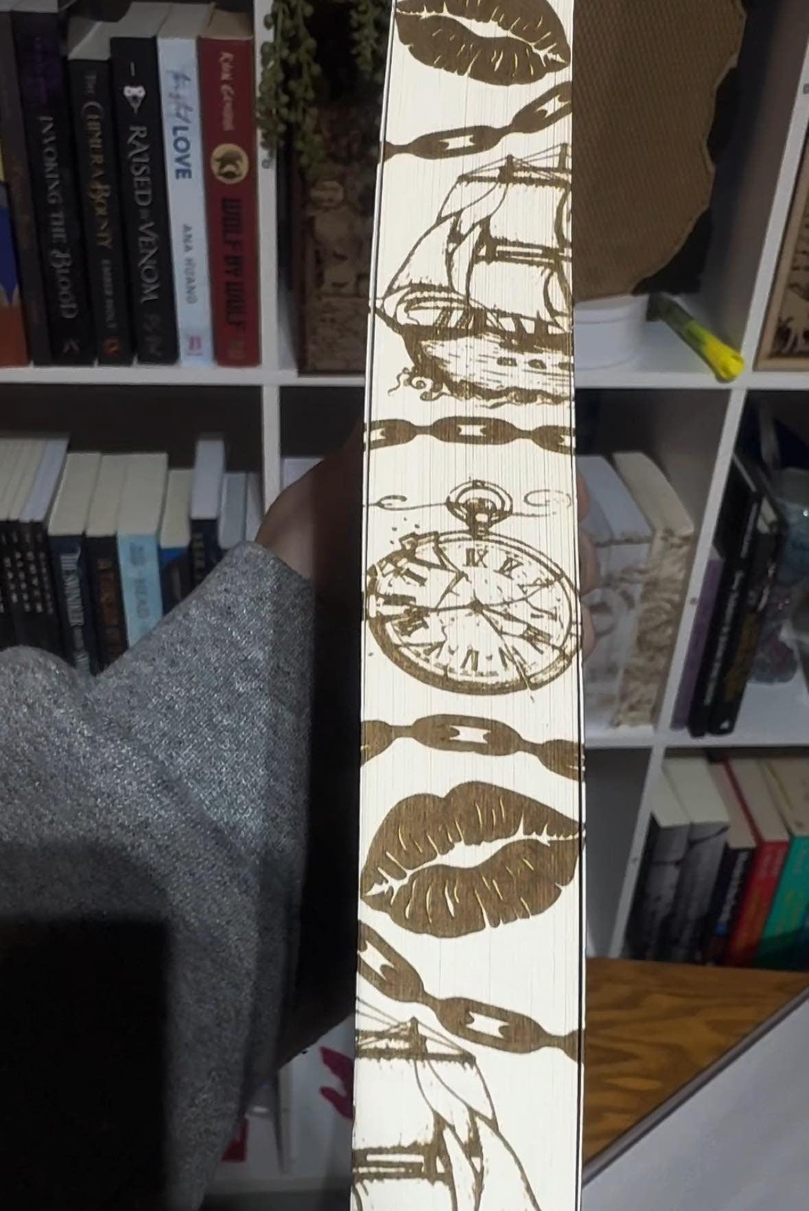 Hooked Laser Engraved Book Edges