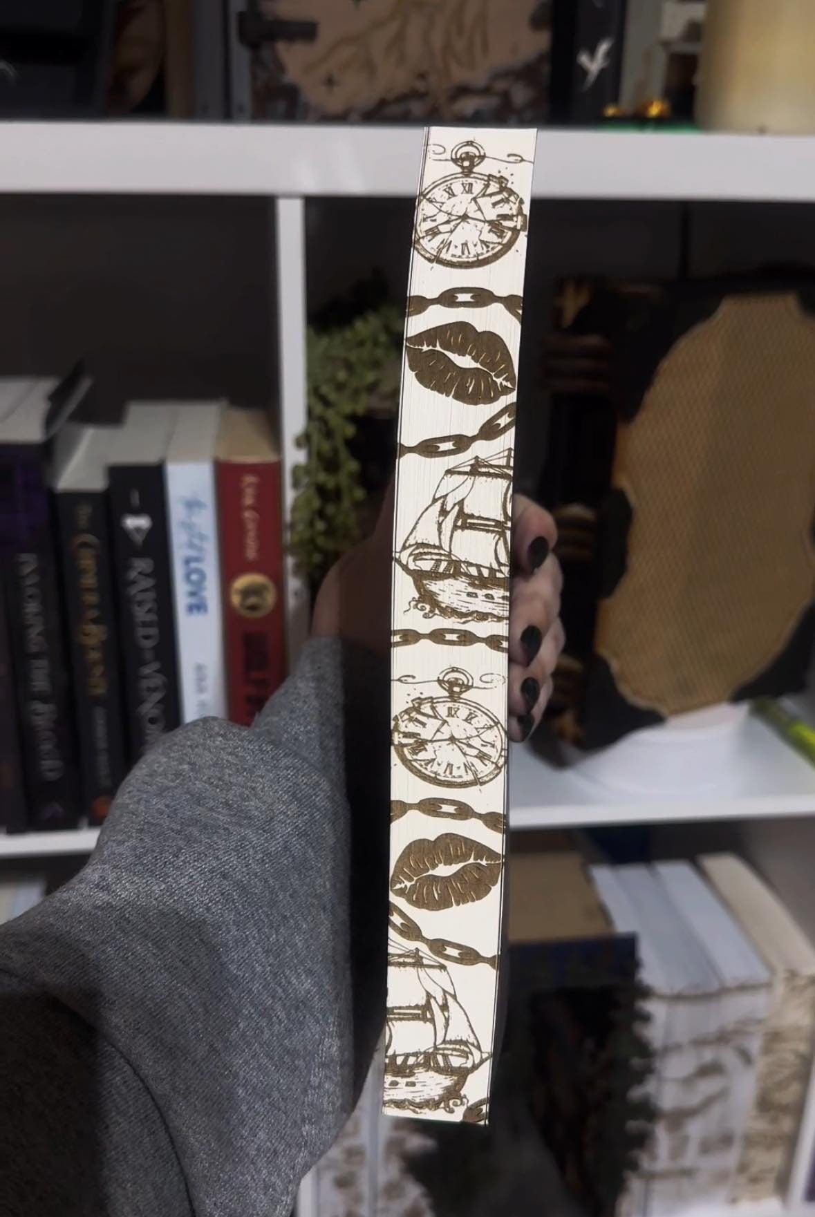 Hooked Laser Engraved Book Edges