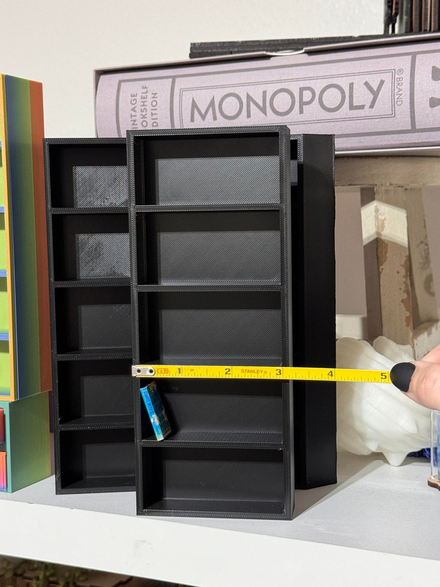 Miniature Billy Bookshelf for 1.1in tall books| Mini Bookcase| Books| Miniature Doll House | Book shelf| 3d printed | Handmade| TBR|