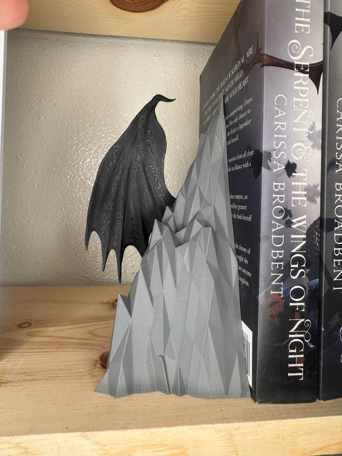 Mountain Wing set Book ends | Perfect for any vampire, Fae, winged characters | Gifts | Fantasy | Books