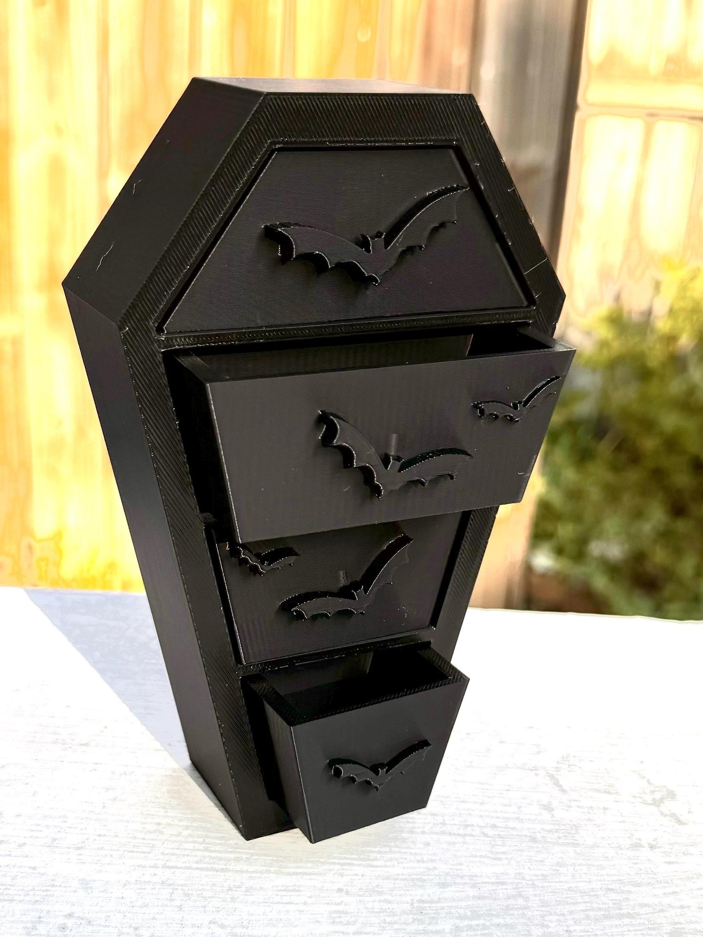 Bat coffin dresser